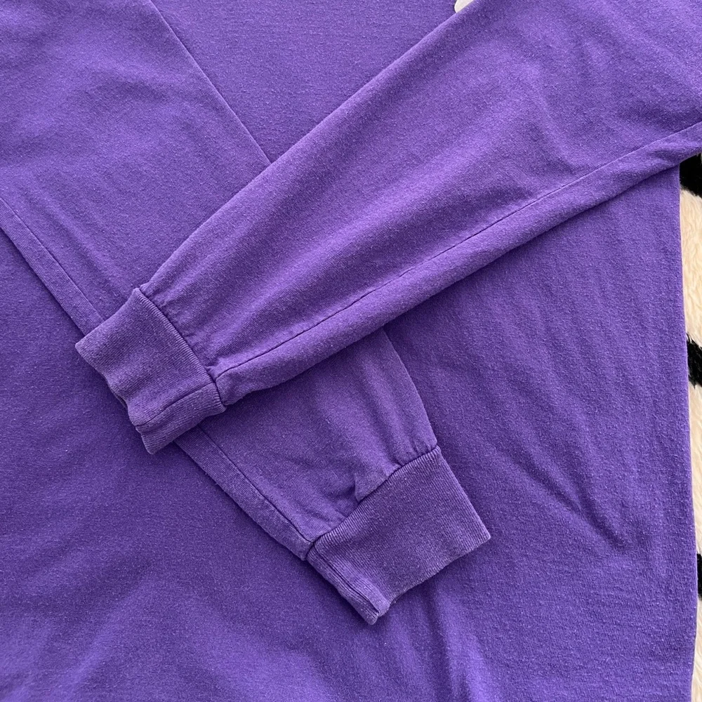 Trader Joe’s Long Sleeve Crew Shirt in Purple - Picture 6 of 8